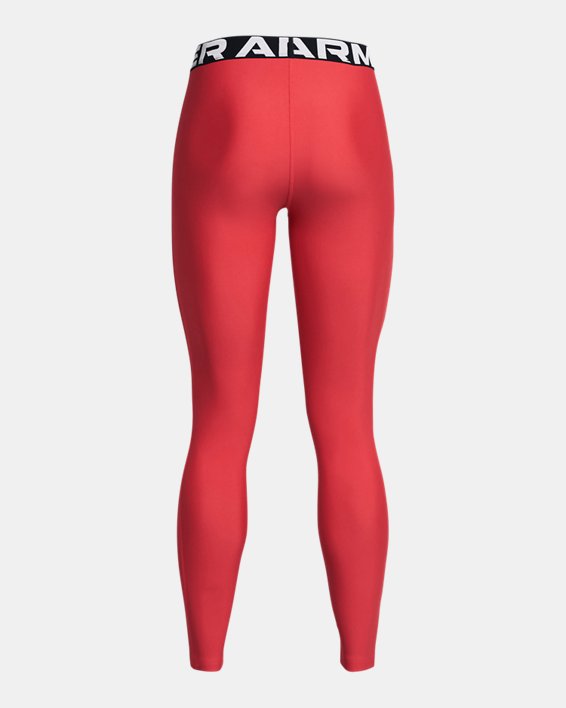 Women's HeatGear® Leggings, Red, pdpMainDesktop image number 5